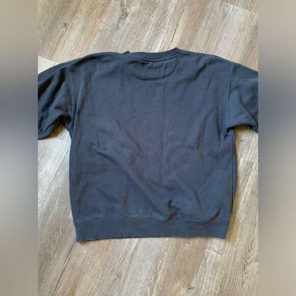 VTG Eddie Bauer Crewneck Comfy Sweatshirt Navy Blue Size L - Picture 5 of 6